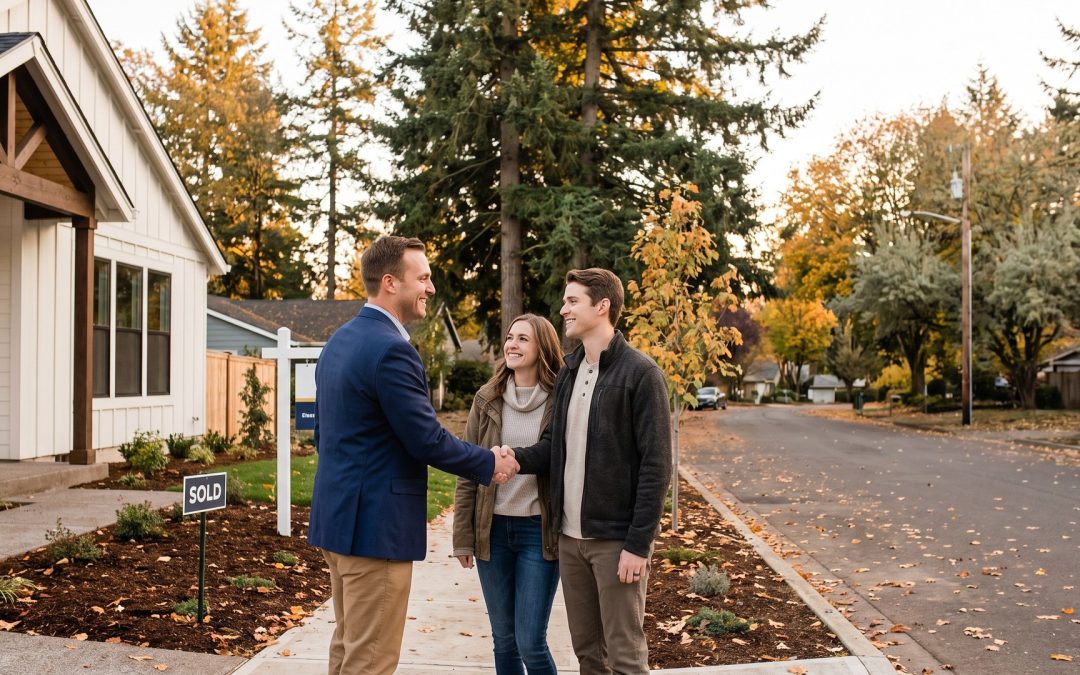 Sunnyside Clackamas County new construction home with sold sign